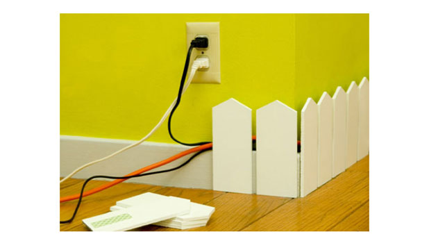 Creative Way to Hide Cables on Wall, Picket Fence from Karl Zahn